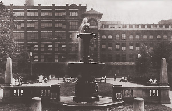 Fountain at Johnson Park, 1923